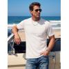 image:imageTACVASEN Mens Pocket TShirt UPF 80 Short Sleeve Soft Crew Neck Lightweight Tee Summer Casual Basic Plain Tshirts01 White