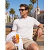 image:imageTACVASEN Mens Pocket TShirt UPF 80 Short Sleeve Soft Crew Neck Lightweight Tee Summer Casual Basic Plain Tshirts01 White