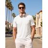 image:imageTACVASEN Mens Pocket TShirt UPF 80 Short Sleeve Soft Crew Neck Lightweight Tee Summer Casual Basic Plain Tshirts01 White