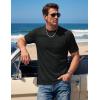 image:imageTACVASEN Mens Pocket TShirt UPF 80 Short Sleeve Soft Crew Neck Lightweight Tee Summer Casual Basic Plain Tshirts02 Black