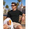 image:imageTACVASEN Mens Pocket TShirt UPF 80 Short Sleeve Soft Crew Neck Lightweight Tee Summer Casual Basic Plain Tshirts02 Black