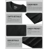 image:imageTACVASEN Mens Pocket TShirt UPF 80 Short Sleeve Soft Crew Neck Lightweight Tee Summer Casual Basic Plain Tshirts02 Black