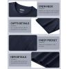 image:imageTACVASEN Mens Pocket TShirt UPF 80 Short Sleeve Soft Crew Neck Lightweight Tee Summer Casual Basic Plain Tshirts03 Navy Blue