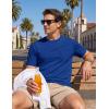 image:imageTACVASEN Mens Pocket TShirt UPF 80 Short Sleeve Soft Crew Neck Lightweight Tee Summer Casual Basic Plain Tshirts05 Royal Blue