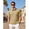 image:imageTACVASEN Mens Pocket TShirt UPF 80 Short Sleeve Soft Crew Neck Lightweight Tee Summer Casual Basic Plain Tshirts07 Khaki
