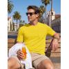 image:imageTACVASEN Mens Pocket TShirt UPF 80 Short Sleeve Soft Crew Neck Lightweight Tee Summer Casual Basic Plain Tshirts08 Yellow
