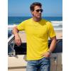 image:imageTACVASEN Mens Pocket TShirt UPF 80 Short Sleeve Soft Crew Neck Lightweight Tee Summer Casual Basic Plain Tshirts08 Yellow