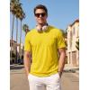 image:imageTACVASEN Mens Pocket TShirt UPF 80 Short Sleeve Soft Crew Neck Lightweight Tee Summer Casual Basic Plain Tshirts08 Yellow
