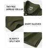 image:imageTACVASEN Mens Polo Shirts Short Sleeve 3 Buttons Casual Polo Cotton Pique TShirts Moisture Wicking Golf ShirtsArmygreen