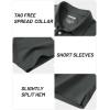 image:imageTACVASEN Mens Polo Shirts Short Sleeve 3 Buttons Casual Polo Cotton Pique TShirts Moisture Wicking Golf ShirtsDgrey