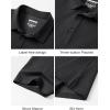 image:imageTACVASEN Mens Polo Shirts Short Sleeve 3 Buttons Cotton Pique Casual Classic Fit TShirt Performance Golf ShirtsBlack