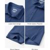 image:imageTACVASEN Mens Polo Shirts Short Sleeve 3 Buttons Cotton Pique Casual Classic Fit TShirt Performance Golf ShirtsBluegray
