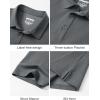 image:imageTACVASEN Mens Polo Shirts Short Sleeve 3 Buttons Cotton Pique Casual Classic Fit TShirt Performance Golf ShirtsDarkgray