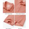 image:imageTACVASEN Mens Polo Shirts Short Sleeve 3 Buttons Cotton Pique Casual Classic Fit TShirt Performance Golf ShirtsGraypink