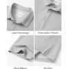 image:imageTACVASEN Mens Polo Shirts Short Sleeve 3 Buttons Cotton Pique Casual Classic Fit TShirt Performance Golf ShirtsLightgrey