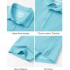 image:imageTACVASEN Mens Polo Shirts Short Sleeve 3 Buttons Cotton Pique Casual Classic Fit TShirt Performance Golf ShirtsSkyblue