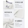 image:imageTACVASEN Mens Polo Shirts Short Sleeve Cotton Pique TShirt 3 Buttons Golf Shirts Classic Fit Casual TShirtWhite