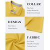 image:imageTACVASEN Mens Polo Shirts Short Sleeve Cotton Pique TShirt 3 Buttons Golf Shirts Classic Fit Casual TShirtYellow
