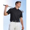 image:imageTACVASEN Mens Polo Shirts with Pocket Golf Polos Dry Fit Performance Short Sleeve Collared Shirt Casual Athletic Work01black