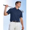 image:imageTACVASEN Mens Polo Shirts with Pocket Golf Polos Dry Fit Performance Short Sleeve Collared Shirt Casual Athletic Work02navy