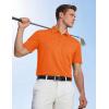 image:imageTACVASEN Mens Polo Shirts with Pocket Golf Polos Dry Fit Performance Short Sleeve Collared Shirt Casual Athletic Work03orange