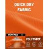 image:imageTACVASEN Mens Polo Shirts with Pocket Golf Polos Dry Fit Performance Short Sleeve Collared Shirt Casual Athletic Work03orange