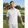 image:imageTACVASEN Mens Polo Shirts with Pocket Golf Polos Dry Fit Performance Short Sleeve Collared Shirt Casual Athletic Work04white