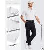 image:imageTACVASEN Mens Polo Shirts with Pocket Golf Polos Dry Fit Performance Short Sleeve Collared Shirt Casual Athletic Work04white