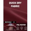 image:imageTACVASEN Mens Polo Shirts with Pocket Golf Polos Dry Fit Performance Short Sleeve Collared Shirt Casual Athletic Work05burgundy