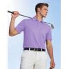 image:imageTACVASEN Mens Polo Shirts with Pocket Golf Polos Dry Fit Performance Short Sleeve Collared Shirt Casual Athletic Work07light Purple