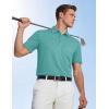 image:imageTACVASEN Mens Polo Shirts with Pocket Golf Polos Dry Fit Performance Short Sleeve Collared Shirt Casual Athletic Work08gray Green