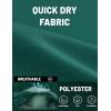 image:imageTACVASEN Mens Polo Shirts with Pocket Golf Polos Dry Fit Performance Short Sleeve Collared Shirt Casual Athletic Work09emerald Green