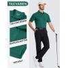 image:imageTACVASEN Mens Polo Shirts with Pocket Golf Polos Dry Fit Performance Short Sleeve Collared Shirt Casual Athletic Work09emerald Green