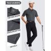 image:imageTACVASEN Mens Polo Shirts with Pocket Golf Polos Dry Fit Performance Short Sleeve Collared Shirt Casual Athletic Work10dark Gray