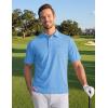 image:imageTACVASEN Mens Polo Shirts with Pocket Golf Polos Dry Fit Performance Short Sleeve Collared Shirt Casual Athletic Work12sky Blue
