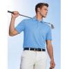 image:imageTACVASEN Mens Polo Shirts with Pocket Golf Polos Dry Fit Performance Short Sleeve Collared Shirt Casual Athletic Work12sky Blue