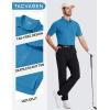 image:imageTACVASEN Mens Polo Shirts with Pocket Golf Polos Dry Fit Performance Short Sleeve Collared Shirt Casual Athletic Work13blue Green