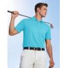 image:imageTACVASEN Mens Polo Shirts with Pocket Golf Polos Dry Fit Performance Short Sleeve Collared Shirt Casual Athletic Work15ice Blue