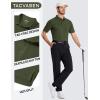 image:imageTACVASEN Mens Polo Shirts with Pocket Golf Polos Dry Fit Performance Short Sleeve Collared Shirt Casual Athletic Work16army Green