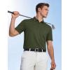 image:imageTACVASEN Mens Polo Shirts with Pocket Golf Polos Dry Fit Performance Short Sleeve Collared Shirt Casual Athletic Work16army Green
