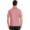 image:imageTACVASEN Mens Polo Shirts with Pocket Golf Polos Dry Fit Performance Short Sleeve Collared Shirt Casual Athletic Work17gray Pink