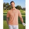 image:imageTACVASEN Mens Polo Shirts with Pocket Golf Polos Dry Fit Performance Short Sleeve Collared Shirt Casual Athletic Work18apricot