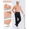 image:imageTACVASEN Mens Polo Shirts with Pocket Golf Polos Dry Fit Performance Short Sleeve Collared Shirt Casual Athletic Work18apricot