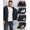 image:imageTACVASEN Mens Puffer Jacket Hooded Sherpa Lined Water Resistant Windproof Insulated Jacket Warm Winter Puffy CoatBlackblack