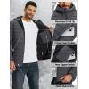 image:imageTACVASEN Mens Puffer Jacket Hooded Sherpa Lined Water Resistant Windproof Insulated Jacket Warm Winter Puffy CoatDark Greyblack