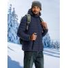 image:imageTACVASEN Mens Puffer Jacket Hooded Sherpa Lined Water Resistant Windproof Insulated Jacket Warm Winter Puffy CoatNavy Blueblack