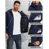 image:imageTACVASEN Mens Puffer Jacket Hooded Sherpa Lined Water Resistant Windproof Insulated Jacket Warm Winter Puffy CoatNavy Blueblack