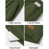 image:imageTACVASEN Mens Shorts 7 Inch Casual Twill Drawstring Summer WaterRepellent Beach Shorts with Zipper PocketArmy Green