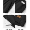 image:imageTACVASEN Mens Shorts 7 Inch Casual Twill Drawstring Summer WaterRepellent Beach Shorts with Zipper PocketBlack