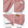 image:imageTACVASEN Mens Shorts 7 Inch Casual Twill Drawstring Summer WaterRepellent Beach Shorts with Zipper PocketGray Pink